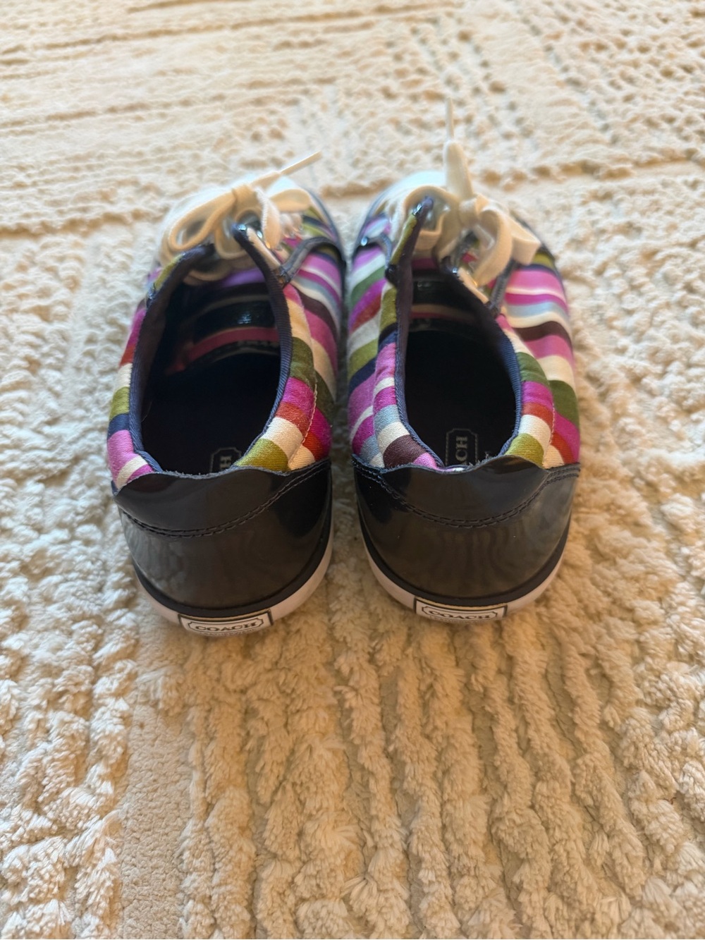 Coach Multicolor Stripe Low-Top Sneakers - Picture 3 of 6